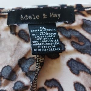 Adele & May animal print top size XL